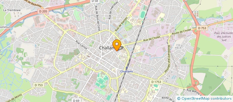localisation de l'entreprise MADAME SYLVIE MAZZOBEL à CHALLANS