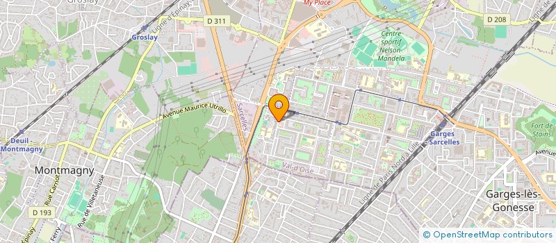 localisation de l'entreprise MADAME SYLVIE MBEMBE  SARCELLES