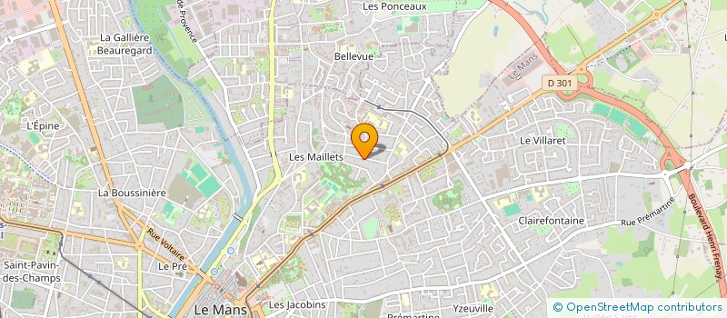 localisation de l'entreprise MADAME SYLVIE MEDIGUE-COURTIN  LE MANS