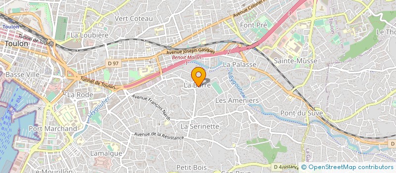 localisation de l'entreprise MADAME SYLVIE MEDINA  TOULON