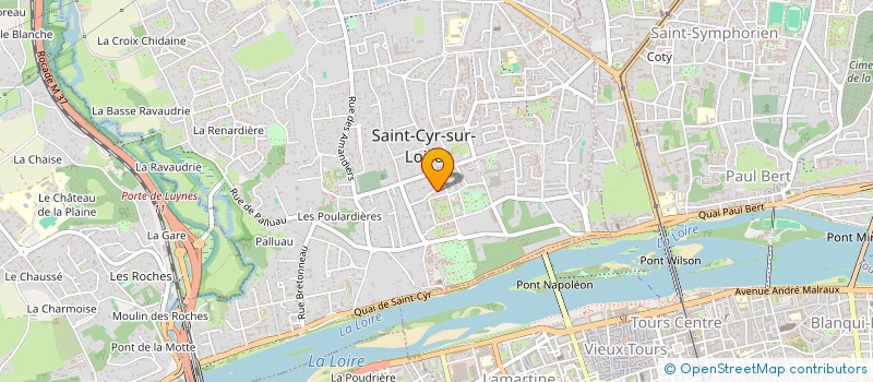 localisation de l'entreprise MADAME SYLVIE MELINOTTE  SAINT-CYR-SUR-LOIRE