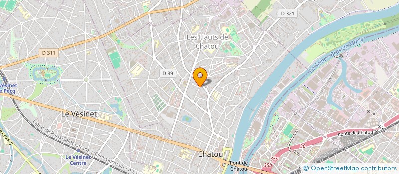 localisation de l'entreprise MADAME SYLVIE MENAGER à CHATOU