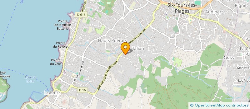 localisation de l'entreprise MADAME SYLVIE MENARD à SIX-FOURS-LES-PLAGES