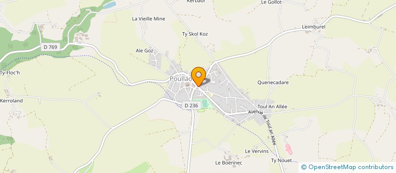 localisation de l'entreprise MADAME SYLVIE MENDIL  POULLAOUEN