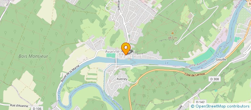 localisation de l'entreprise MADAME SYLVIE MENIER  AVANNE-AVENEY