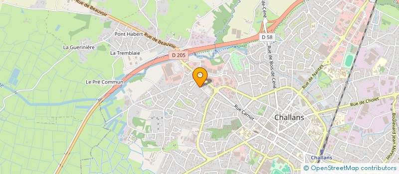 localisation de l'entreprise MADAME SYLVIE MERCERON à CHALLANS