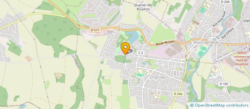 localisation de l'entreprise MADAME SYLVIE MERCIER  CHARVIEU-CHAVAGNEUX