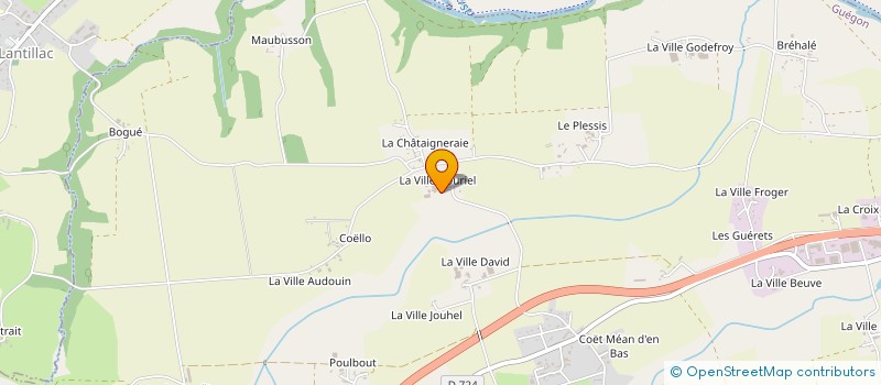 localisation de l'entreprise MADAME SYLVIE MERCIER  GUEGON