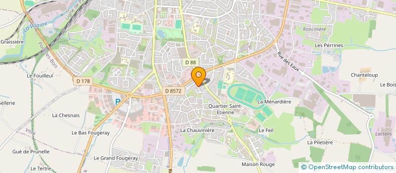 localisation de l'entreprise MADAME SYLVIE MEREL  VITRE