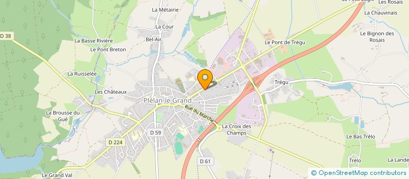 localisation de l'entreprise MADAME SYLVIE MEREL  PLELAN-LE-GRAND