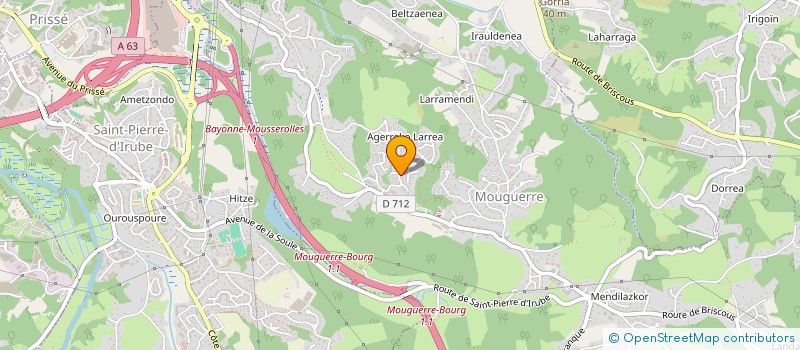 localisation de l'entreprise MADAME SYLVIE MERIAU  MOUGUERRE