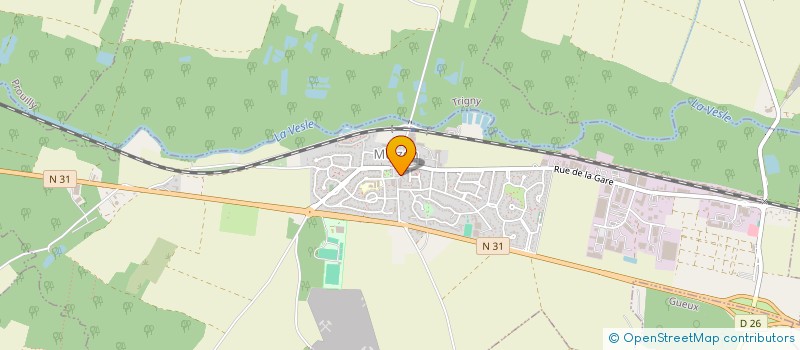 localisation de l'entreprise MADAME SYLVIE MERIGUET  MUIZON