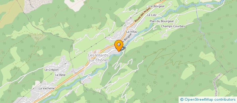 localisation de l'entreprise MADAME SYLVIE MERMILLOD-ANSELME  LES VILLARDS SUR THONES