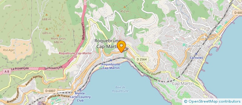 localisation de l'entreprise MADAME SYLVIE MERVELAY à ROQUEBRUNE-CAP-MARTIN