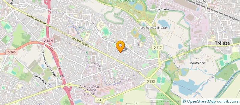 localisation de l'entreprise MADAME SYLVIE MESNARD à TRELAZE