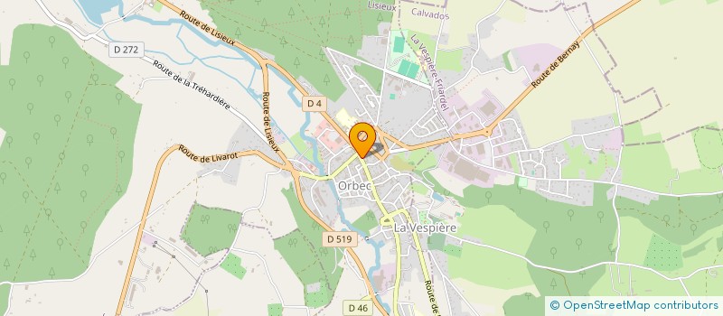 localisation de l'entreprise MADAME SYLVIE METIVIER  ORBEC