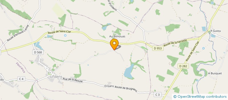 localisation de l'entreprise MADAME SYLVIE MEUNIER  URDENS