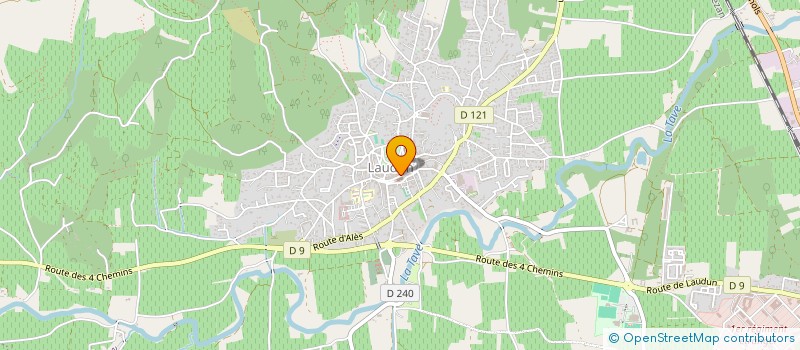 localisation de l'entreprise MADAME SYLVIE MEYER à LAUDUN-L'ARDOISE