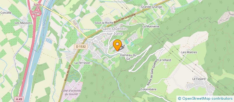 localisation de l'entreprise MADAME SYLVIE MICHELINI  SAINT-QUENTIN-SUR-ISERE