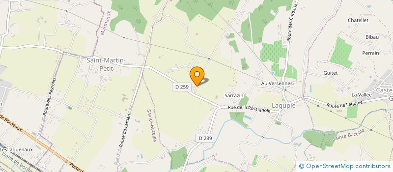 localisation de l'entreprise MADAME SYLVIE MILLER  LAGUPIE