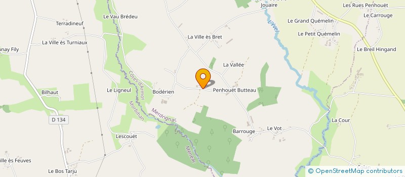 localisation de l'entreprise MADAME SYLVIE MINARD à MERDRIGNAC