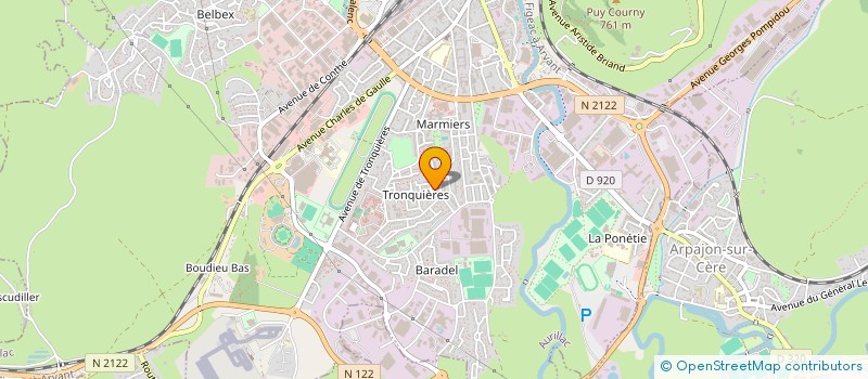 localisation de l'entreprise MADAME SYLVIE MOMBOISSE à AURILLAC
