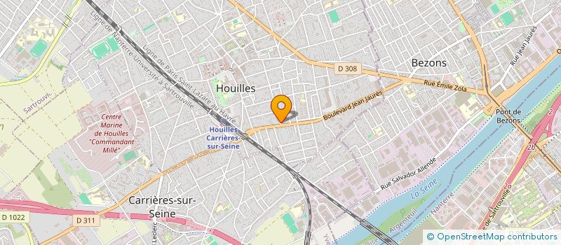 localisation de l'entreprise MADAME SYLVIE MONMOUSSEAU  HOUILLES