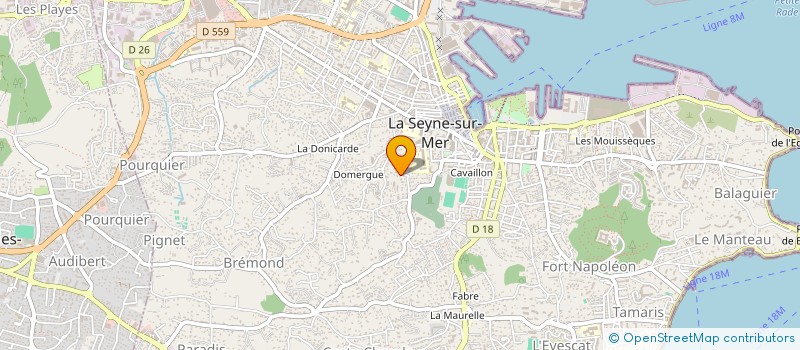 localisation de l'entreprise MADAME SYLVIE MONNIER à LA SEYNE-SUR-MER