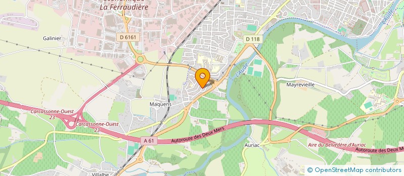 localisation de l'entreprise MADAME SYLVIE MONNIER  CARCASSONNE