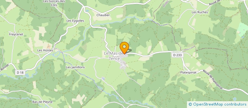 localisation de l'entreprise MADAME SYLVIE MONTAGNE à LE MAS-DE-TENCE