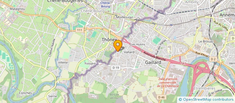 localisation de l'entreprise MADAME SYLVIE MONTAIGNE  GAILLARD