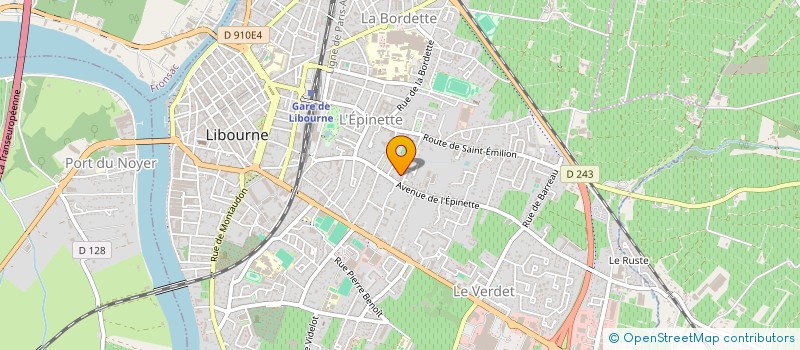 localisation de l'entreprise MADAME SYLVIE MONTET  LIBOURNE