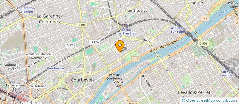 localisation de l'entreprise MADAME SYLVIE MONTICO à COURBEVOIE