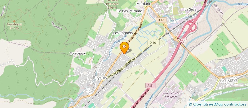 localisation de l'entreprise MADAME SYLVIE MORATTO  PEYRUIS