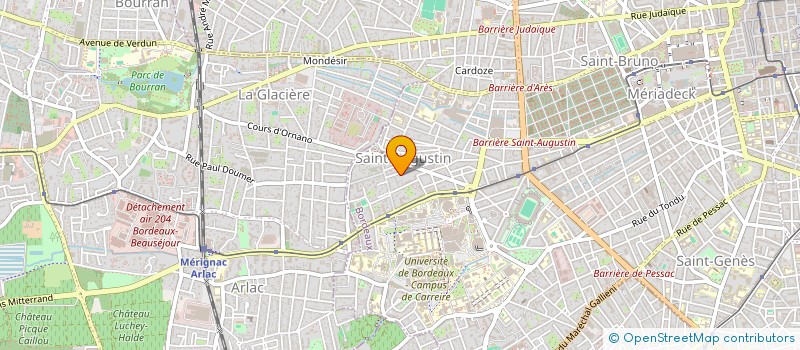 localisation de l'entreprise MADAME SYLVIE MOREAU à BORDEAUX