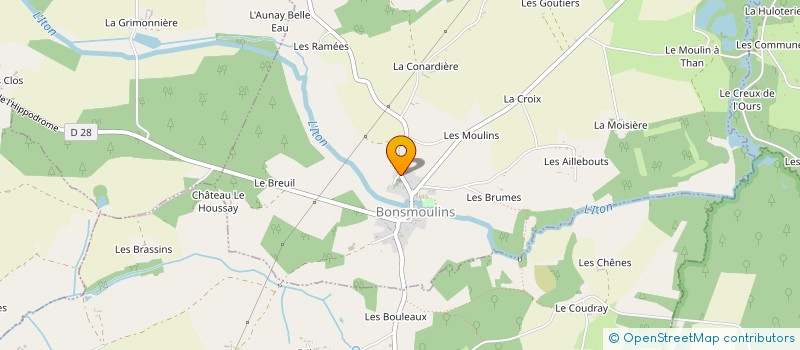 localisation de l'entreprise MADAME SYLVIE MORELLAS à BONSMOULINS