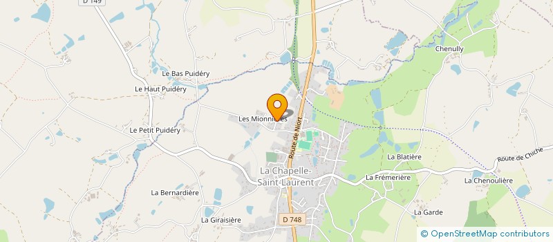 localisation de l'entreprise MADAME SYLVIE MORISSEAU à LA CHAPELLE-SAINT-LAURENT