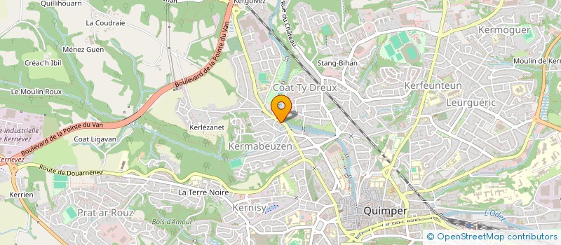 localisation de l'entreprise MADAME SYLVIE MOTTIN à QUIMPER
