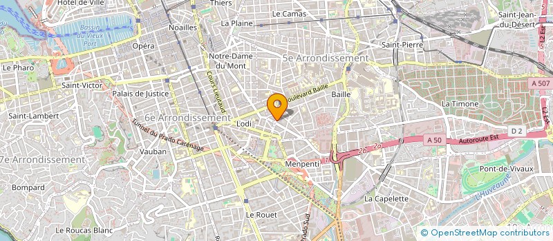 localisation de l'entreprise MADAME SYLVIE MOULET à MARSEILLE