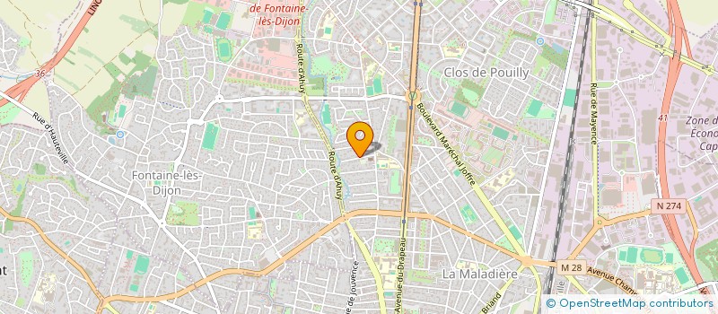 localisation de l'entreprise MADAME SYLVIE MOUREAUX  DIJON