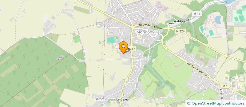 localisation de l'entreprise MADAME SYLVIE MUGUET  MONDONVILLE