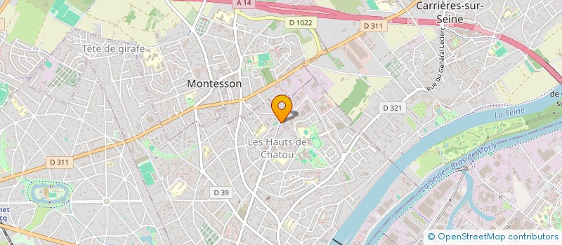 localisation de l'entreprise MADAME SYLVIE MULLER  CHATOU