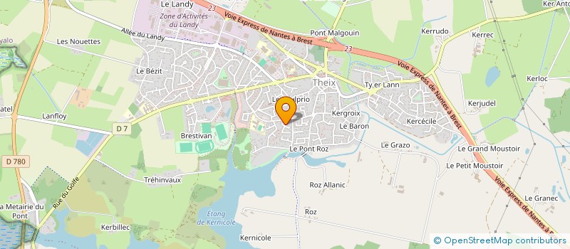 localisation de l'entreprise MADAME SYLVIE MULLER  LE HEZO