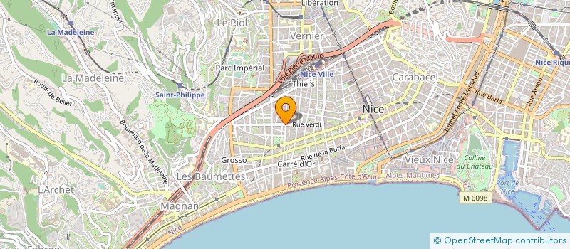 localisation de l'entreprise MADAME SYLVIE MURAT à NICE