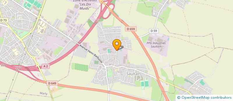 localisation de l'entreprise MADAME SYLVIE NADINE REAL  SAULTAIN