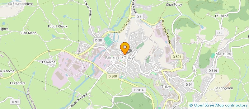 localisation de l'entreprise MADAME SYLVIE NATON  THIZY-LES-BOURGS