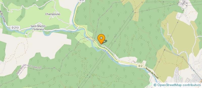 localisation de l'entreprise MADAME SYLVIE NICOLAS  SAINT-MARTIN-SUR-LAVEZON