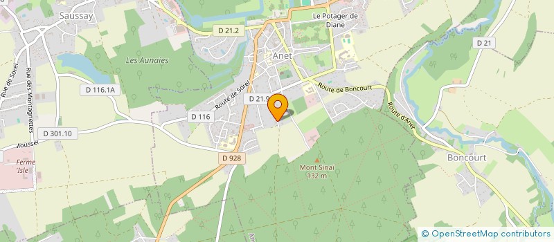 localisation de l'entreprise MADAME SYLVIE NICOLE ANDRE POTTIER à ANET