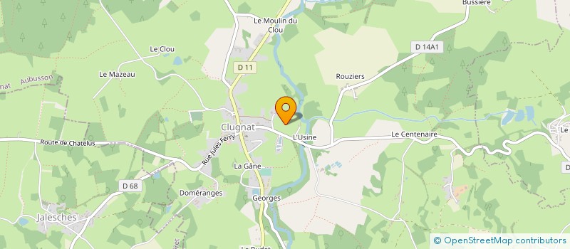 localisation de l'entreprise MADAME SYLVIE NOIZAT  CLUGNAT