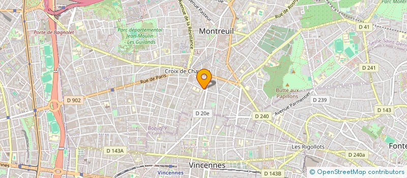 localisation de l'entreprise MADAME SYLVIE OLIVE à MONTREUIL